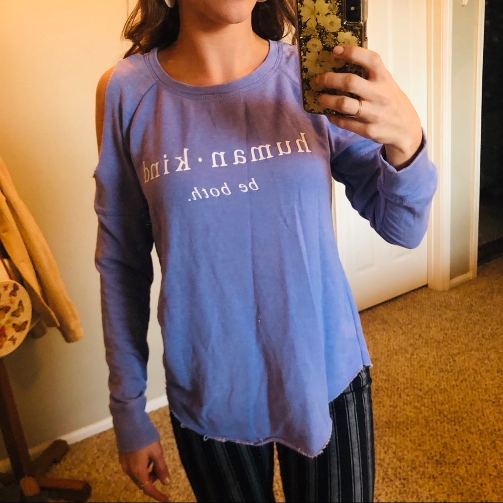 Human Kind Purple Graphic Shirt